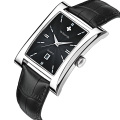 OEM Minimalist Leather Strap Luxury date Quartz Men Watches  WWOOR 8017